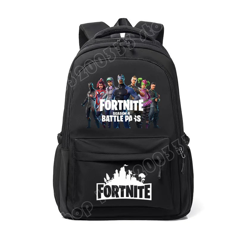Fortnites Kids Backpack Portable Large Capacity Student Schoolbag Cartoon Printed Shoulder Bag School Supplies for Boys Gift