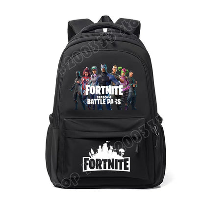 Fortnites Kids Backpack Portable Large Capacity Student Schoolbag Cartoon Printed Shoulder Bag School Supplies for Boys Gift