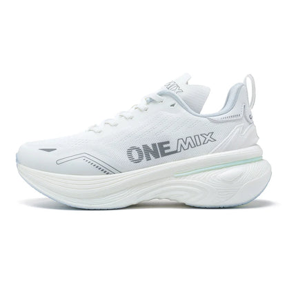 ONEMIX Nieuwe jogging- en hardloopschoenen voor dames en heren, lichte sneakers, wegschoenen, slijtvaste modieuze sportschoenen, fitnessschoenen