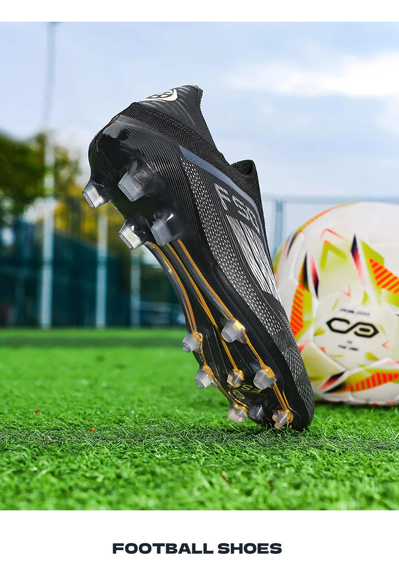 Men's Soccer Shoes Training Football Boots Indoor Sneakers TF Long Spikes Match Futsal Ultralight Breathable Cleats Drop Shipping