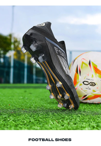 Men's Soccer Shoes Training Football Boots Indoor Sneakers TF Long Spikes Match Futsal Ultralight Breathable Cleats Drop Shipping