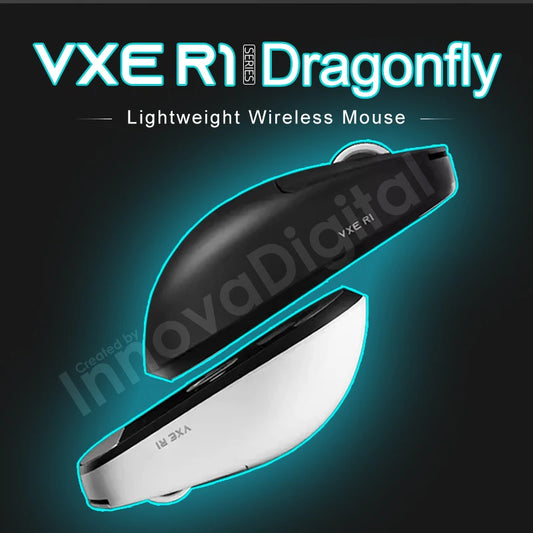 Mouse de gaming wireless ATK VXE Dragonfly R1 Pro MAX PAW3395 R1 SE Plus, mouse FPS esports personalizat, reîncărcabil și ultraușor
