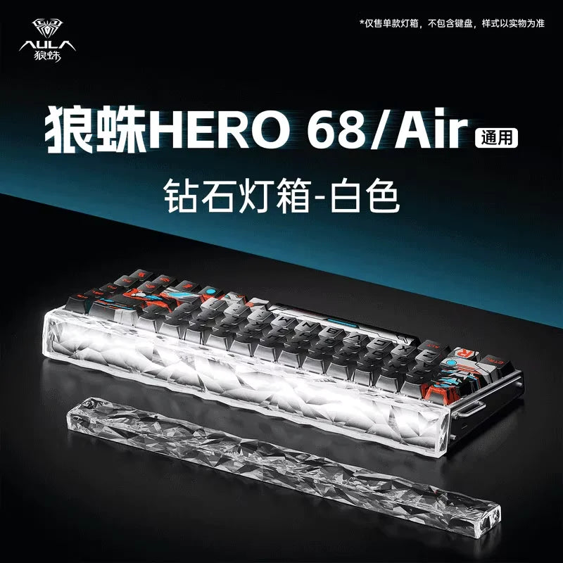 Novo AULA HERO 68HE/ULTRA — Kits de autocolantes, teclado gaming com interruptores magnéticos e acessórios para teclado mecânico com fios personalizado para e-sports