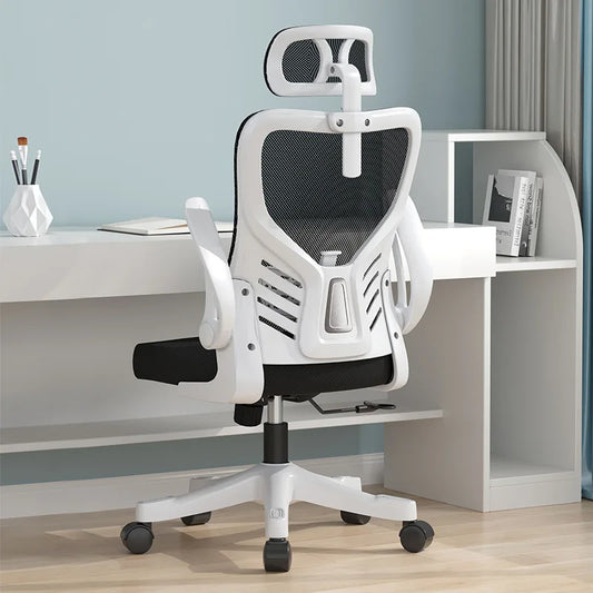 Sedia da ufficio ergonomica per computer, studio prolungato, mahjong, conferenze e dormitorio