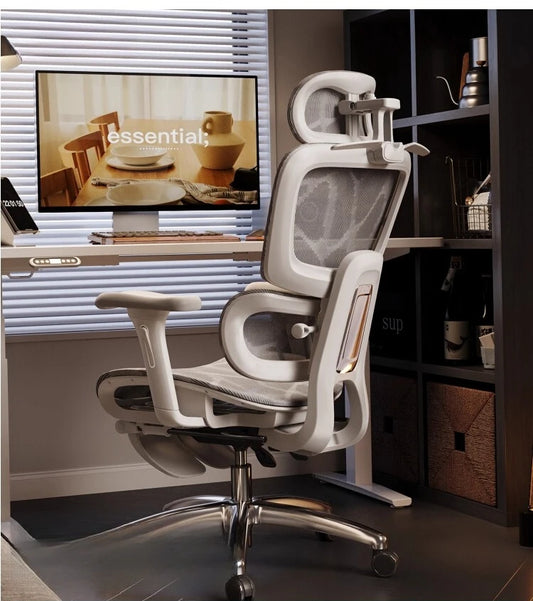 Ergonomic Office Chair Comfortable Long Sitting Home Gaming Computer Recliner Nap Chair Adjustable Height Lumbar Support Swivel