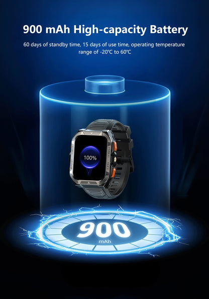 Blackview W80 Pro AI GPT Smart Watch, Precise GPS, 900mAh Battery, 1.43" AMOLED, Flashlight, Waterproof Sport Watch Men & Women