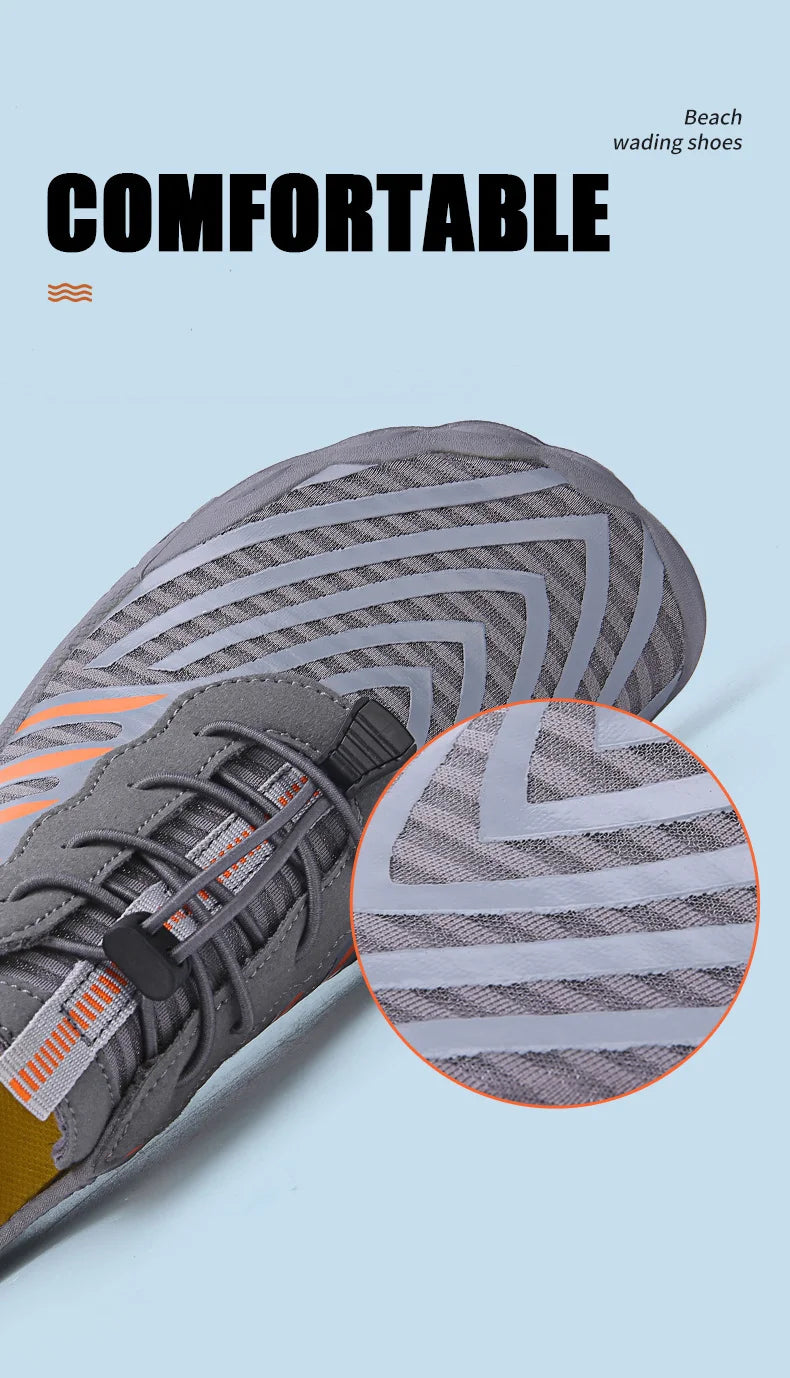 Uomo Donna Scarpe da acqua Scarpe acquatiche Scarpe drenanti Sport da spiaggia Sandali da nuoto Asciugatura rapida Canottaggio A piedi nudi Immersioni Pesca Surf Sneakers