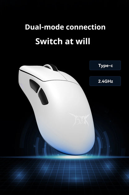 Mouse de gaming wireless ATK Z1 Pro Max Ultra, picioruș personalizat, PAW3950 Ultra Smart Speed Wireless, rată de polling 8k, latență redusă de 0.39ms