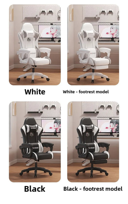 Ergonomic Gaming Chair Reclining Office Chair Home Computer Desk Swivel Rideable Gaming Seat for Bars and Esports Study Chair