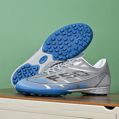 Nouvelles chaussures de football pour hommes, chaussures de sport respirantes, chaussures de football d'extérieur antidérapantes, chaussures de futsal de haute qualité, haute tige, ultralégères, pour les matchs