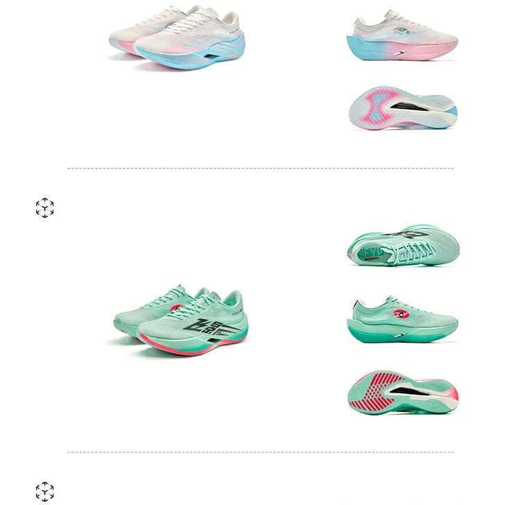 QIAODAN Feiying PB6.0 Marathon- en hardloopschoenen voor heren met koolstofplaat over de volledige zool, lichtgewicht sportschoenen QDB023261299