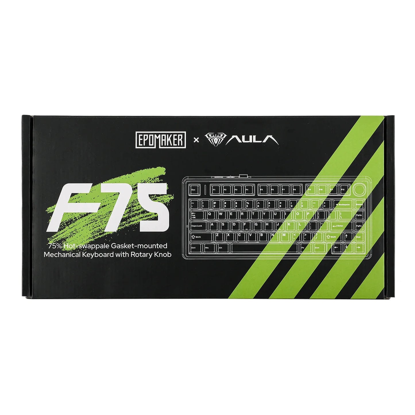 The New Hot-Selling EPOMAKER x AULA F75 75% ANSI Hot-Swappable Washer Bluetooth 5.0/2.4G Wireless/wired Mechanical Keyboard PBT
