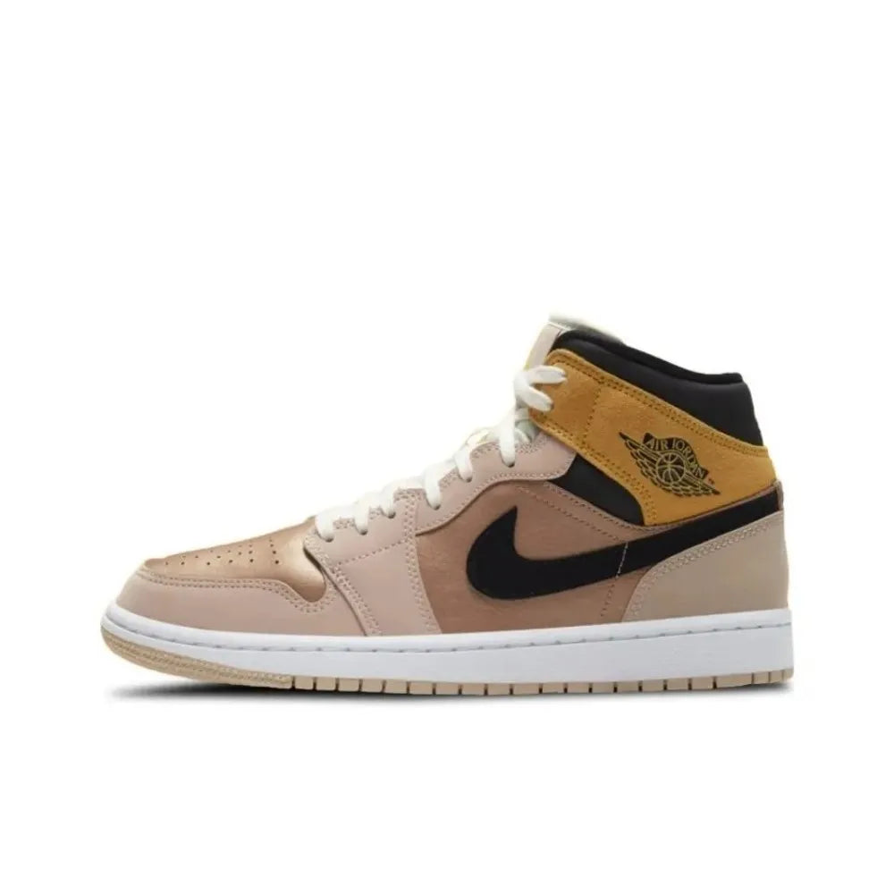 Nike Air Jordan 1 Mid unisex košarkarski copati, klasičen dizajn, protizdrsni in trpežni, izjemna zmogljivost BQ6472-009