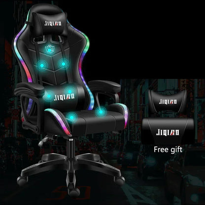 High quality gaming chair RGB light office chair gamer computer Ergonomic swivel chair Massage Recliner New gamer chairs