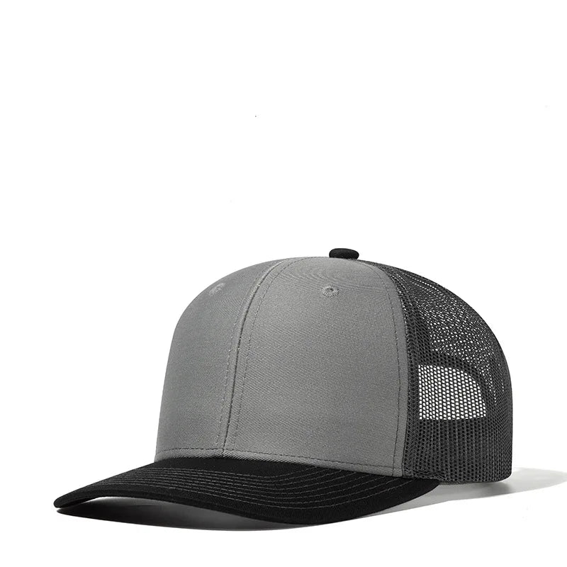 High Quality Mesh Baseball Cap Women Men Summer Cotton Breathable Sunhat Unisex Adjustable Snapback Trucker Hats Male Female