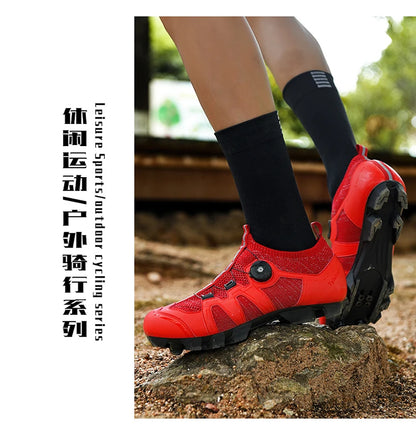 Pantofi de mountain bike pentru bărbați, pantofi de ciclism cu cataramă rapidă, compatibili cu pedalele cu sistem SPD, pentru interior și exterior, pantofi MTB pentru femei