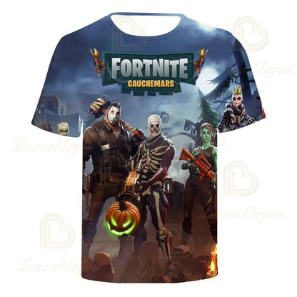 Red Jade Fortnite Anime Battle Royale 3D T-Shirt for Men Women Kids - Pelly T-Shirt Birthday Gift for Girls and Boys