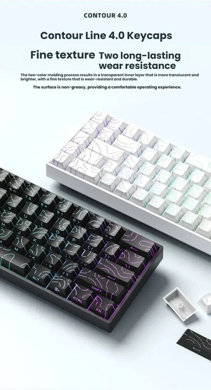 Clavier mécanique filaire K61 USB Mini Gaming, remplaçable à chaud, avec câble détachable