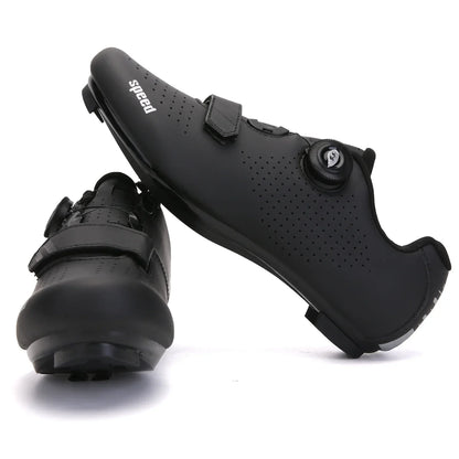 Professional New Sneakers Men Ultralight Double Buckle Cycling Shoes MTB Luminous Road Bike Shoes
