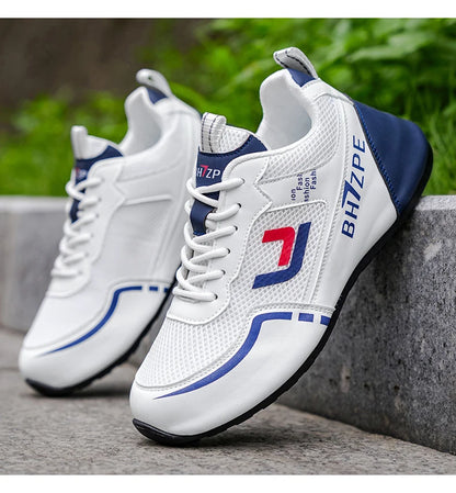 Merkbescherming: nieuwe lichtgewicht, antislip, ademende, slijtvaste hardloop- en sportschoenen voor heren, veelzijdig en geschikt voor vrijetijdsgebruik