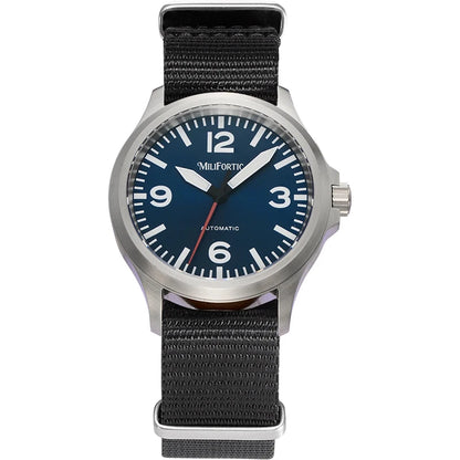 Milifortic M096 Men's Pilot Watch Large Arabic Numerals Military Style NH38 Auto Watch BGW9 Luminous 100M Waterproof Field Watch