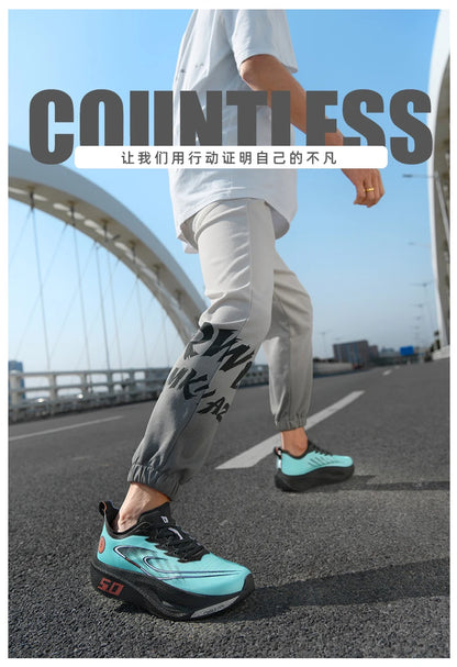 Unisex 2025 Full Carbon Plate Running Shoes Professional Marathon Racing Lightweight Bounce Cushion Breathable Sports Sneakers