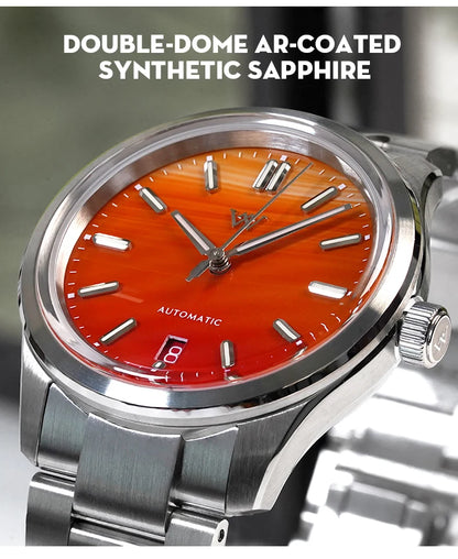 WM Watch Automatic Mechanical Watch Gemstone Series NH35 100M Water Resistant AR Coated Sapphire Welly Merck Man Watches WM225
