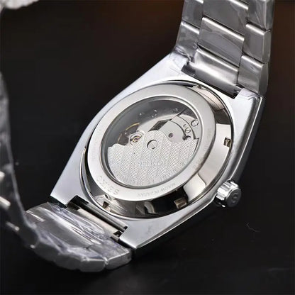 Novo relógio mecânico automático Seiko 2026 para homem e mulher, estilo business e lazer, com calendário, iluminação noturna, impermeável, para casal