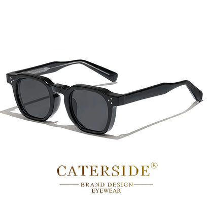 CATERSIDE New Fashion Punk Men Sunglasses Frame Square Personalized Design Sun Glasses Women Travel Party Business Festival Gift