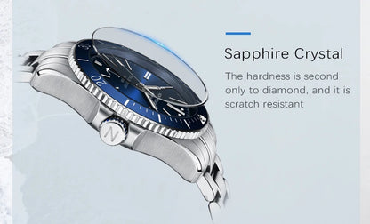 NORTH EDGE 42mm Men Mechanical Wristwatch Luxury Sapphire Glass MIYOTA 8215 Automatic Watches 10bar Waterproof Watch Men ANCHOR