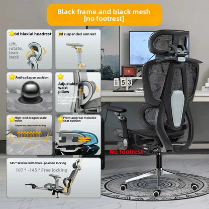 Portable Minimalist Ergonomic Chair 10D Armrest Computer Chair Office Chair Study Chair Gaming Chair Gravity Sturdy and Durable