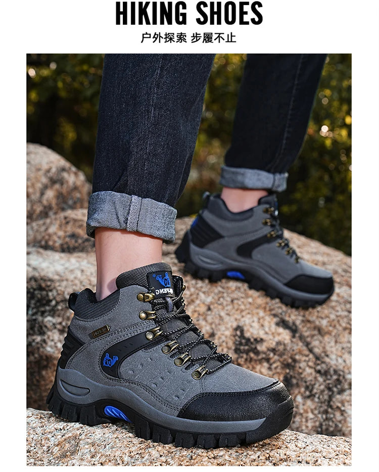 Outdoor-trekkingschoenen herfst/winter heren waterdichte wandelschoenen bergschoenen echt leer bosjacht tactische schoenen