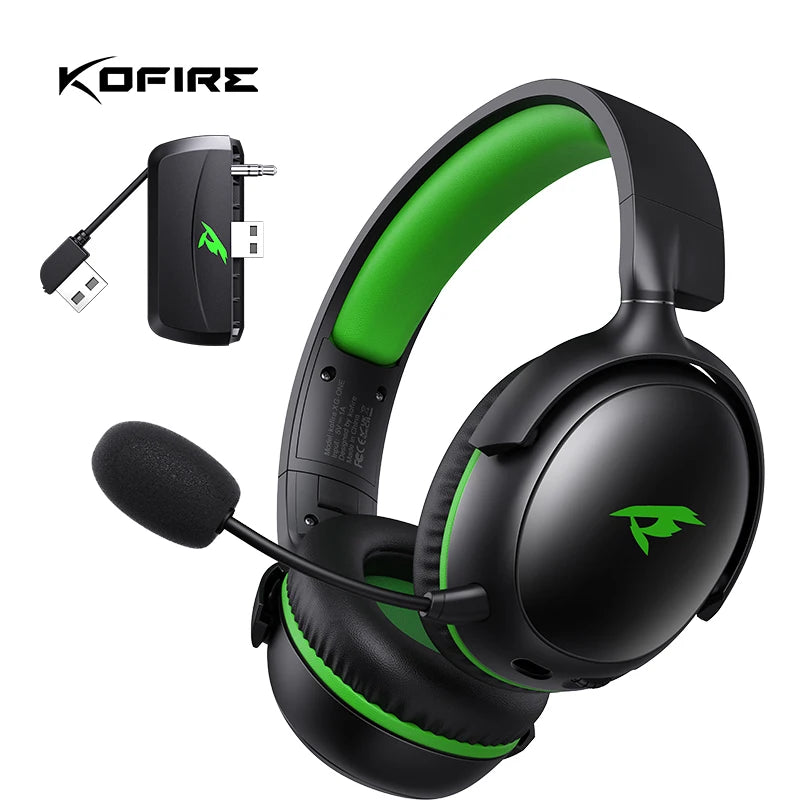 Casque de jeu filaire Kofire XG-ONE 2,4 GHz avec micro, haut-parleur de 53 mm, son surround 7.1, casque circum-auriculaire pour joueurs XBOX PS4 PS5