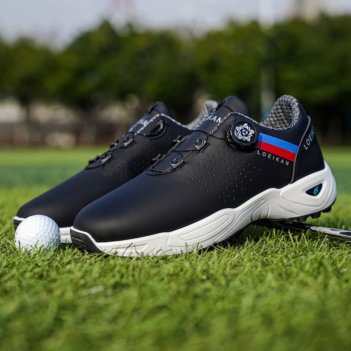 Men's Golf Shoes: High Quality, Non-Slip Sports Sneakers with Swivel Button for Maximum Comfort!