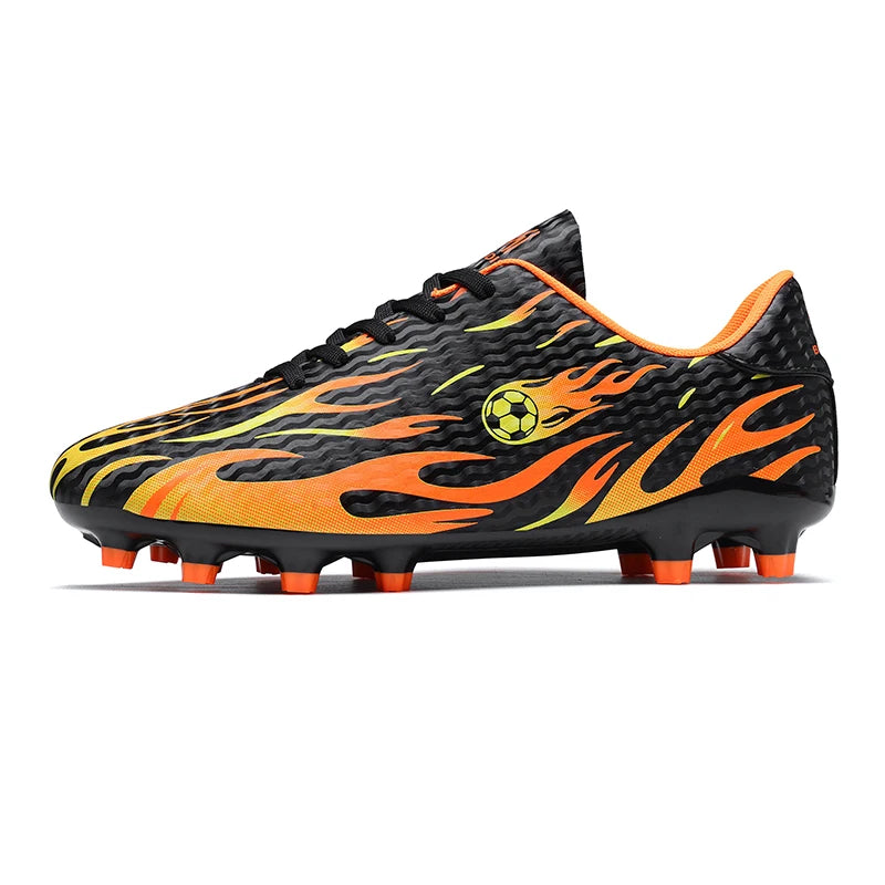 Men Professional Football Boots Cleats Boys Soccer Shoes Ankle Support Cleats Youth Outdoor Match Training Sneakers Non-slip.