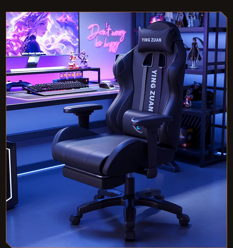 AOLIVIYA Modern Light Ergonomic Gaming Computer Chair Reclining For College Students Men Dormitory Home Office Study Room Seat