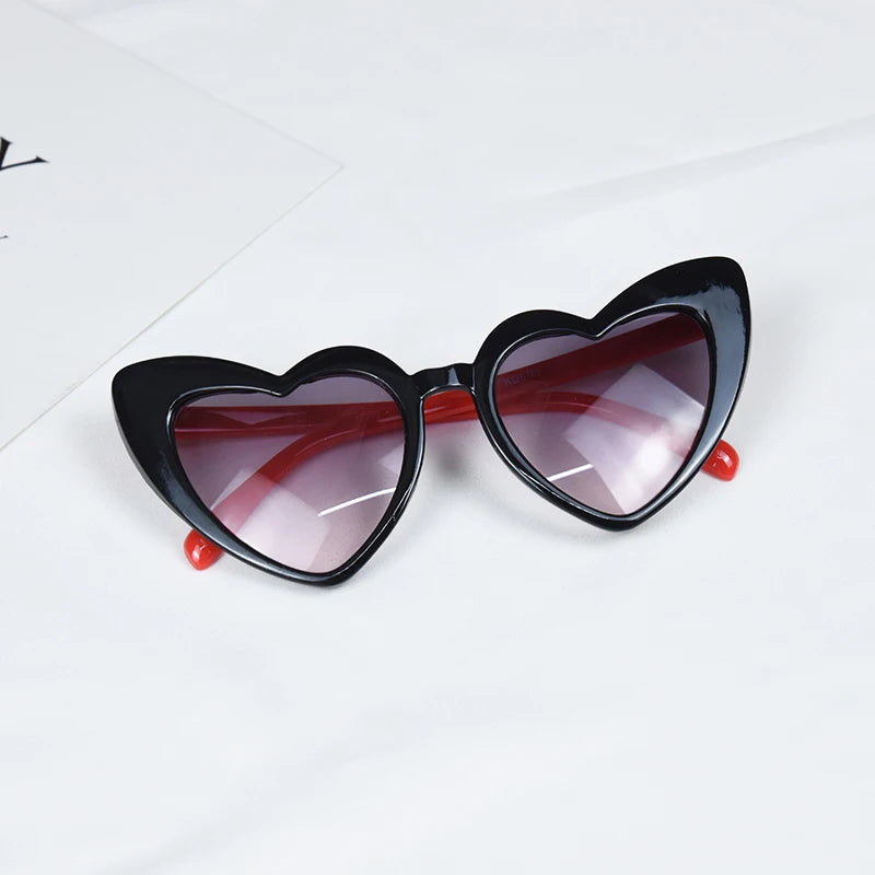 New Kids Cartoon Heart Sunflower Fruit Rabbit Ears Sunglasses Girls Boy Children Outdoor Round Polarized UV400 Sun Glasses