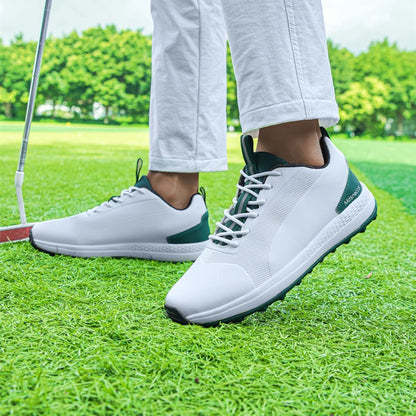 Lersure golfski čevlji za moške, vodoodporni golfski čevlji s špicami, profesionalna protizdrsna golfska obutev, športni copati, luksuzni športni čevlji