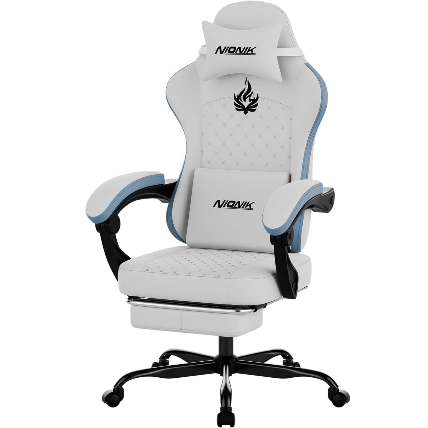 Gaming Chair High Back Ergonomic Computer Chair With Footrest Reclining Adult Comfortable Office Chair 