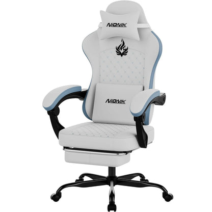 Gaming Chair High Back Ergonomic Computer Chair With Footrest Reclining Adult Comfortable Office Chair 