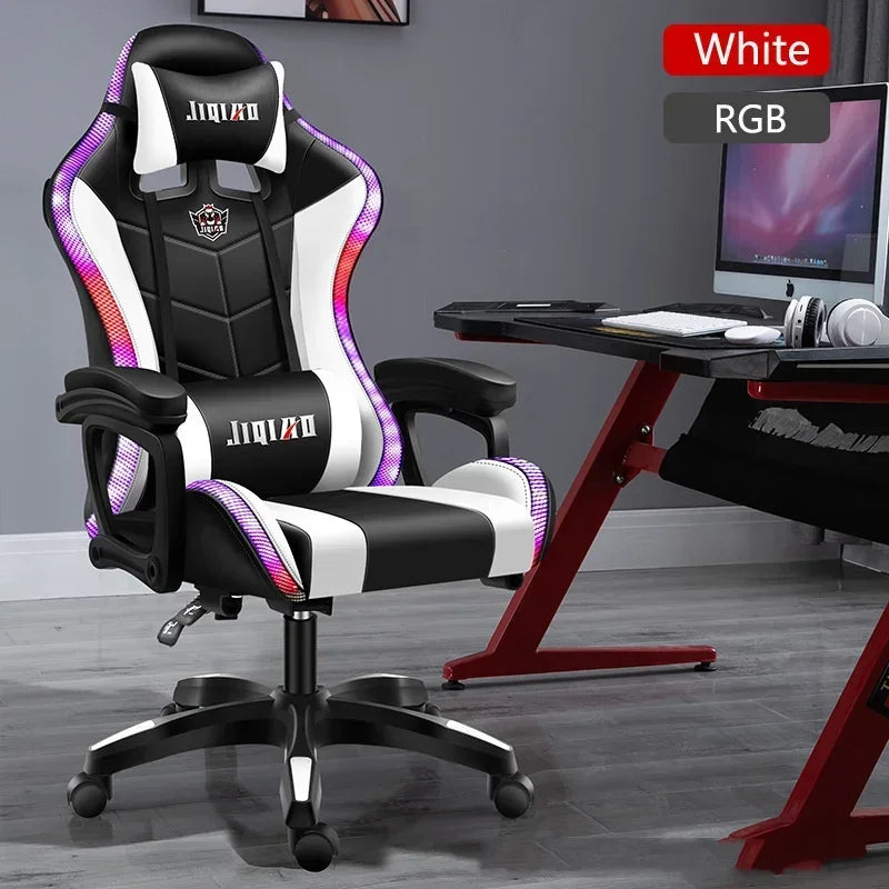 High quality gaming chair RGB light office chair gamer computer Ergonomic swivel chair Massage Recliner New gamer chairs