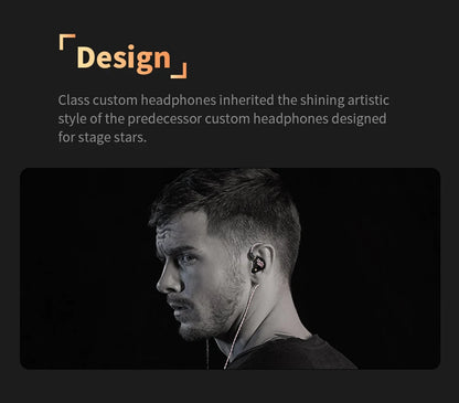 Whizzer OC1 Wired HiFi Earphones with Mic, Bass Enhanced In-Ear Headphones, Clear Vocal Dynamic Driver Earbuds with Play/Pause Control