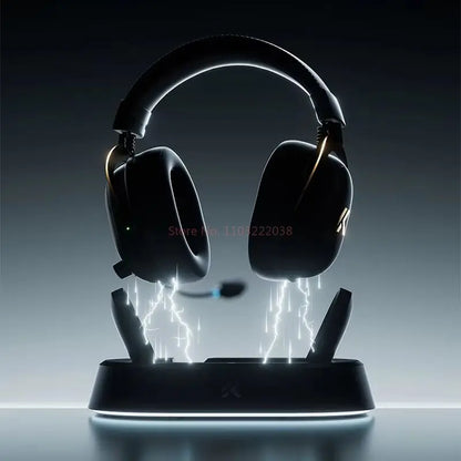Casque de jeu MCHOSE V9 Turbo BT 2.4G à faible latence sans fil Esport avec pilote dynamique de 60 mm, charge magnétique de 2000 mAh pour les joueurs