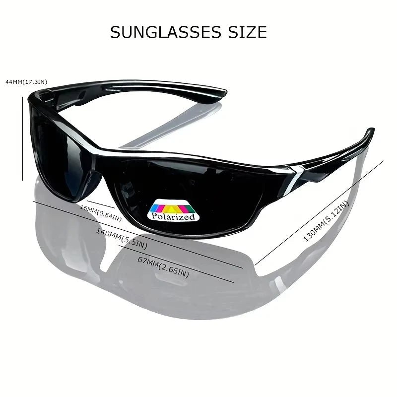 1/3PCS Vintage Sports Sunglasses Men Women Fishing Running Cycling Mountaineering Sport Man Sun Glasses Anti-Glare UV400