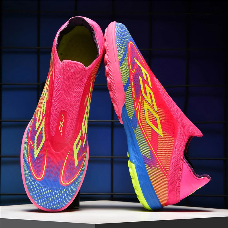 Nouvelles chaussures de football pour hommes, crampons de football sur gazon, chaussures de football pour adultes, crampons de futsal, crampons de sport confortables, antidérapants, ultra-légers, pour entraînement en s
