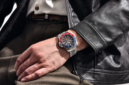 2026 RollsTimi New Men's Watches Luxury GMT Automatic Watch For Men Mechanical Wristwatch AR Sapphire Mirror Luminous Clock NH34
