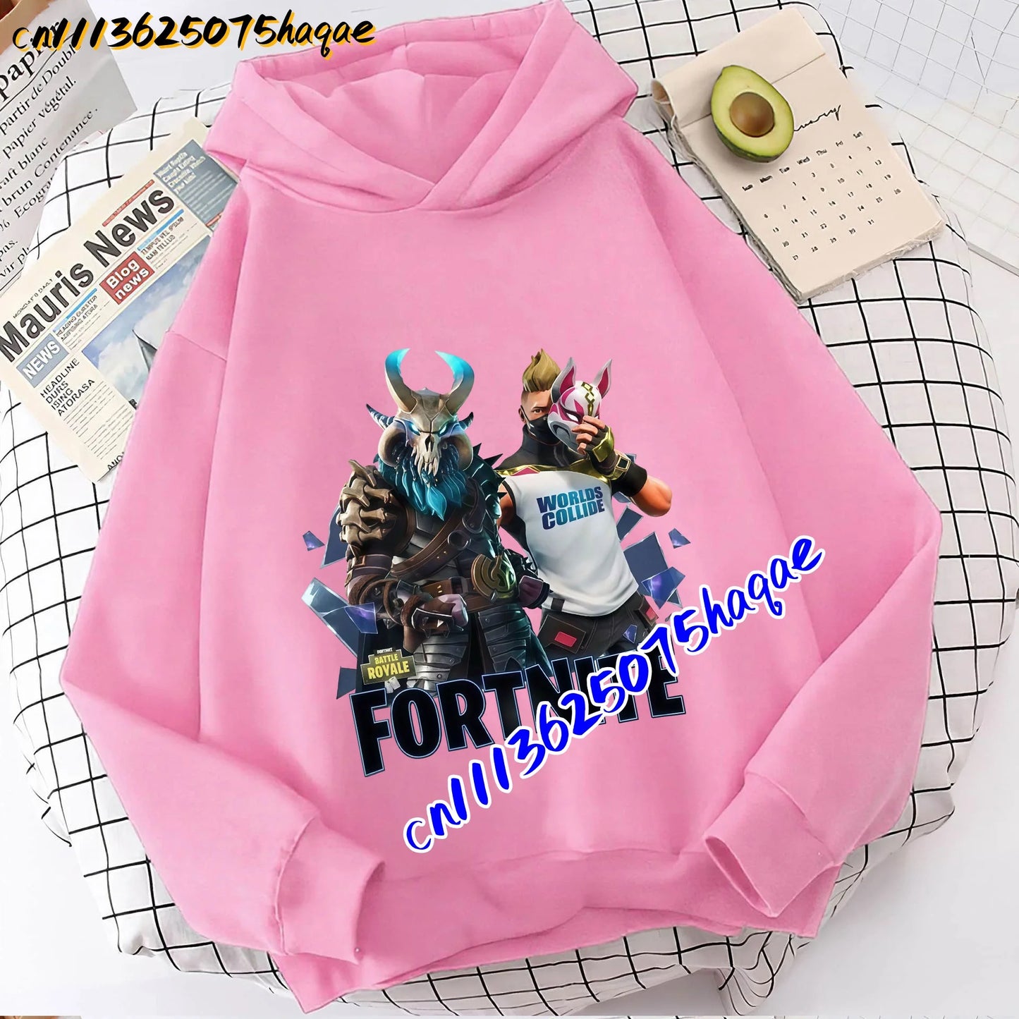 FORTNITED Children Long-sleeved Girls Boy Streetwear Boys Baby Hoodies Pullover Sweatshirt  Anime Fashion Kid Clothing Tops Gift