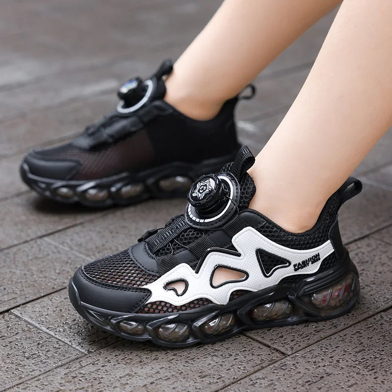 Children's Sports Shoes Ultra-Light Mesh Breathable School Training Running Shoes Soft Sole Anti-Slip Casual Walking Shoes for Kids
