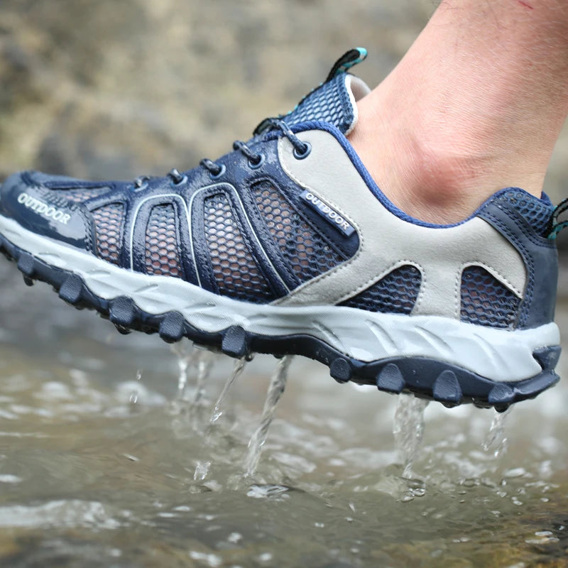 Primăvară-vară Bărbați Femei Adidași pentru activități în aer liber Pantofi de trekking și drumeții Pantofi sport pentru alergare pe traseu Tălpi groase Promoție Reducere