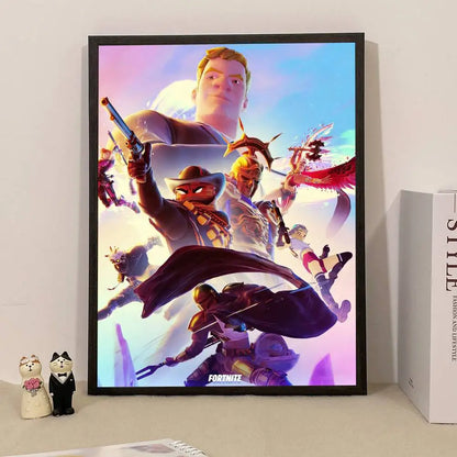 Poster a sorpresa Game F-Fortnite per la casa, quadro decorativo da parete per studio e soggiorno